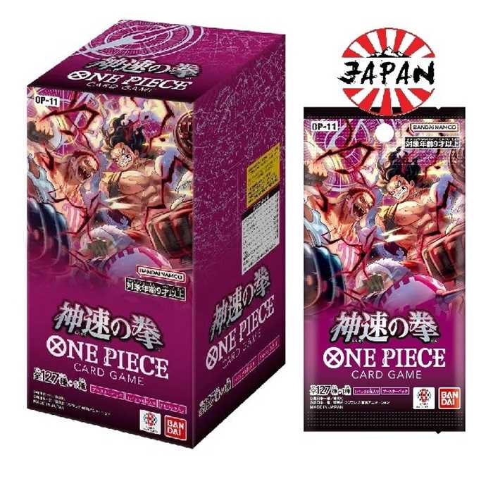 carte one piece giapponese op 11 box da 24 bustine